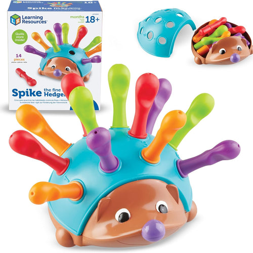 Learning Resources Spike The Fine Motor Hedgehog, Toddler Montessori Toy, Stacking Shape, Gifts For Boys And Girls
