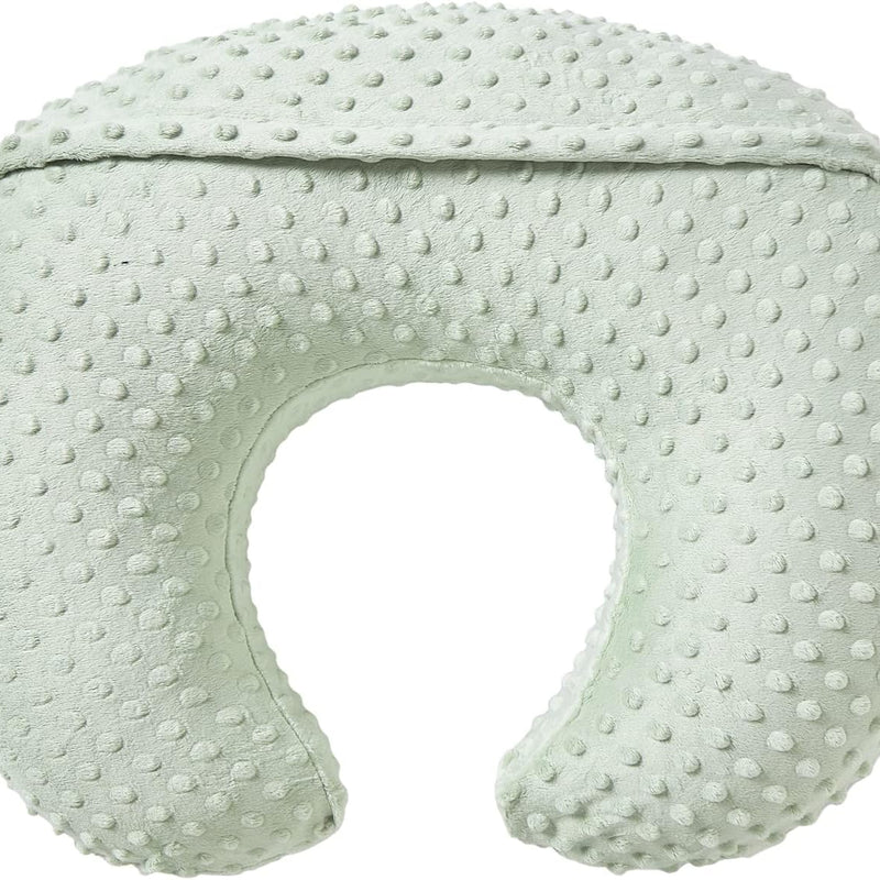 Nursing Pillow and Body Positioner with Premium Slipcover | for Breastfeeding for Baby Boys and Girls, Feeding Pillow with Breathable Comfortable Pillowcase (Green)