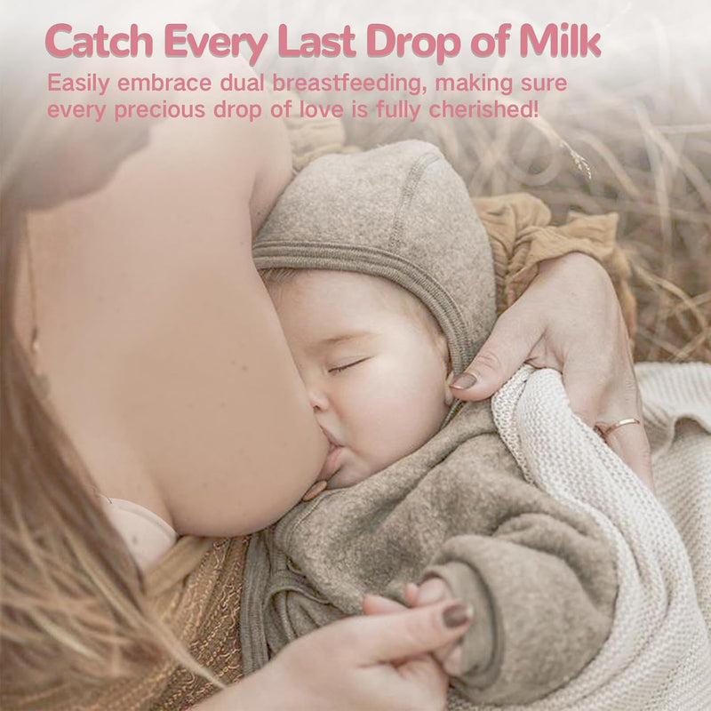 Breast Milk Collector, Milk Collectors for Breastfeeding, Reusable Breast Milk Shells, Catcher Protect Sore Nipples for Breastfeeding,Made from BPA-Free and Food-Safe Silicone(2.03oz,2 Counts)