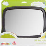 Munchkin Pivot 360 Baby Car Mirror for Rear-Facing Car Seats, Black