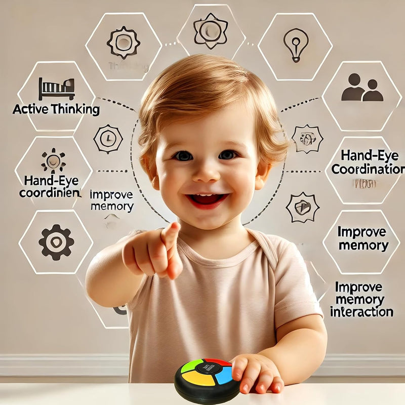 tingbowie handheld electronic memory game with lights and sounds for kids