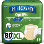 FitRight Ultra Adult Diapers, Disposable Incontinence Briefs, Leak-Proof Diaper, Absorbent Briefs For Men and Women, Maximum Protection, Medium, 32 – 44 in, 20 briefs per bag