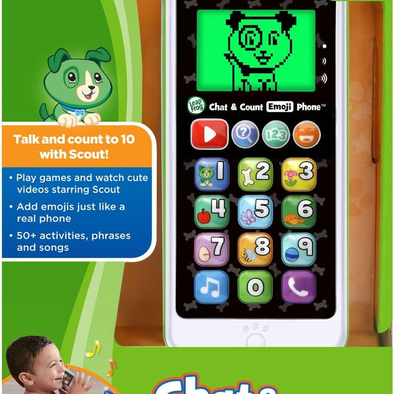 LeapFrog Chat and Count Emoji Phone, Green