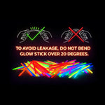 PartySticks Glow Sticks 100pk - 8 Inch Waterproof Glow in the Dark Light Up Sticks - Kid-Safe and Non-Toxic