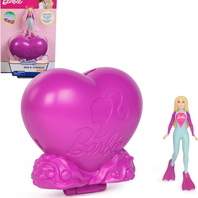 SwimWays Barbie Dive Characters 3-Pack of Pool Toys for Ages 5+ | Weighted Waterproof Figurines Sink and Encourage Active Summer Play; Builds Swimming Confidence With Diving Games and Races