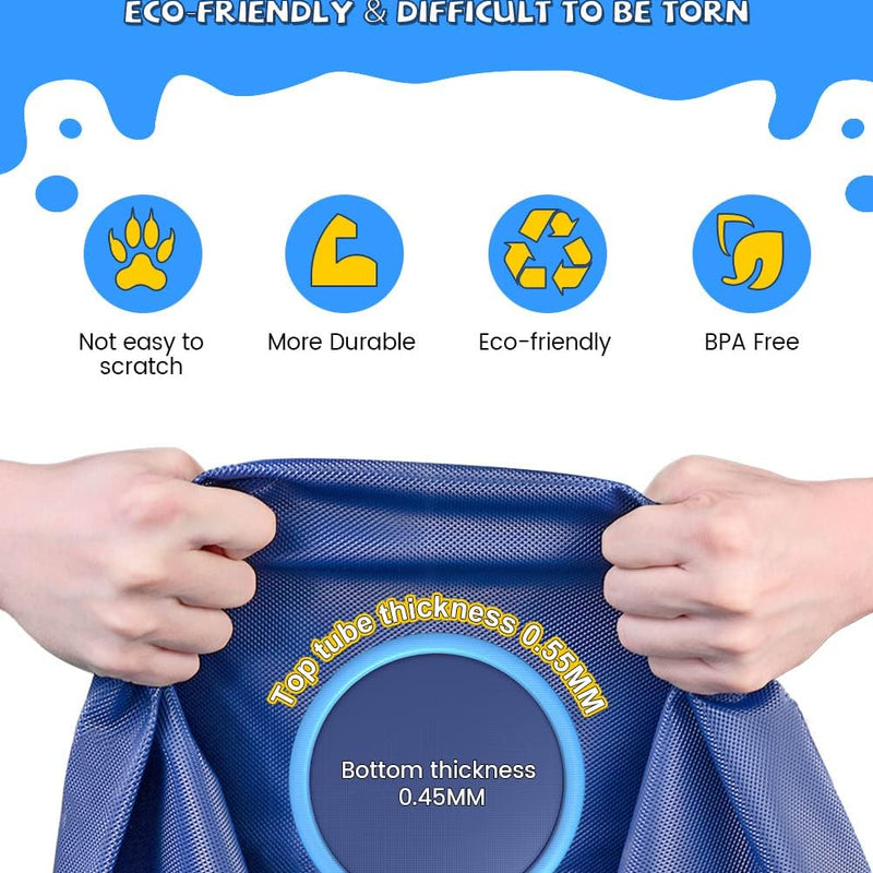 VISTOP 67" Non-Slip Splash Pad for Kids and Dogs, Thickened Sprinkler Pool for Toddlers, Outdoor Backyard Water Toys, Fun Fountain Play Mat for Babies, Children & Pets Blue