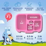 Bentgo + BLUEY Kids Prints Leak-Proof, 5-Compartment Bento-Style Kids Lunch Box - Ideal Portions for Ages 3-7, Durable, Drop-Proof, Dishwasher Safe, & PFAS & BPA-Free Materials (Hearts & Crafts)