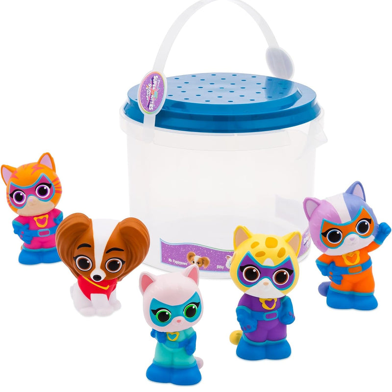 Disney Store Official Toy Story Bath Toys Set - Includes 5 Detailed Toys with a Straining Storage Bucket - Bath Time Fun & Water Play Set for Kids