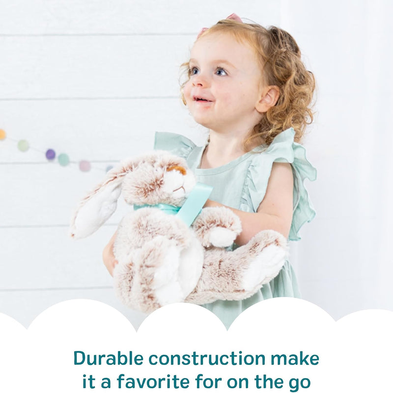 Melissa & Doug Burrow Bunny Plush Toy for Toddlers 3+, Soft and Snuggly with Floppy Ears and Fluffy Tail