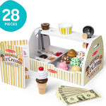 melissa & doug wooden scoop & serve ice cream counter pretend play store