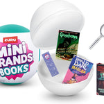Mini Brands Books Capsule by ZURU Real Miniature Book Brands Collectible Toy, Capsules of 5 Mystery Miniature Books with Real readable Pages and Accessories for Kids, Teens, Adults (Single Capsule)
