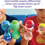 hand2mind Express Your Feelings Sensory Bottles-Primary Emotions, Quiet Toddler Fidgets for Classroom, Calm Down Corner Supplies, Social Emotional Learning, Sensory Toys for Kids with Autism