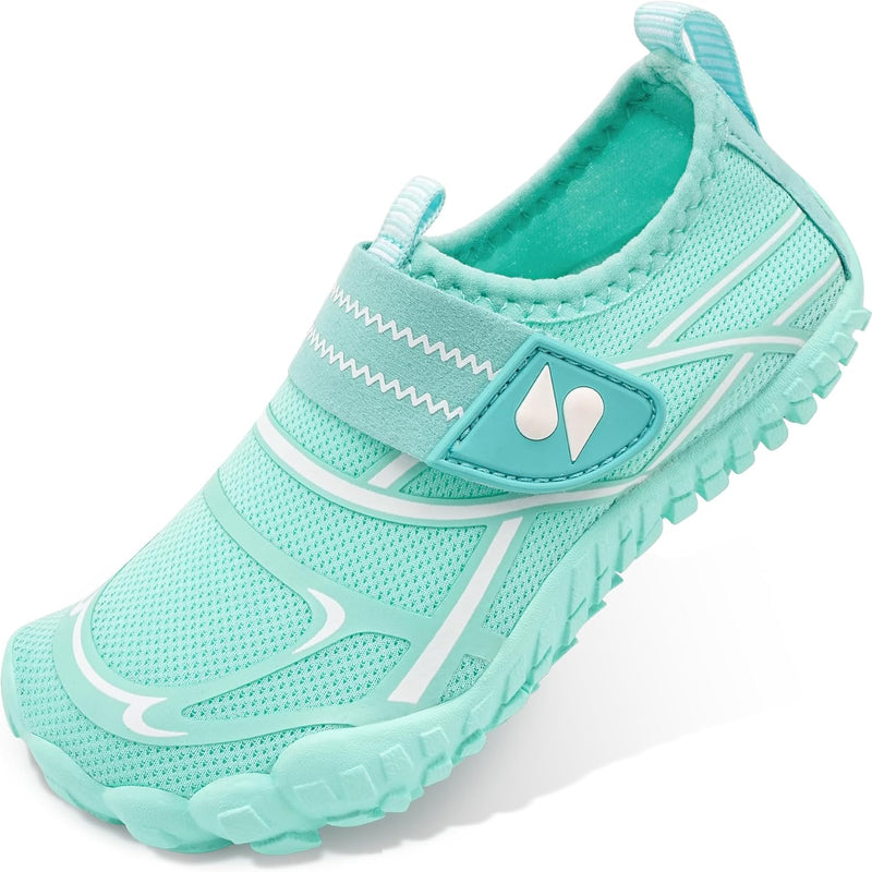 Stelle Kids Water Shoes Wide Toe Box Quick Dry Barefoot | Non-Slip Aqua Shoes,Breathable Mesh Upper for Beach,Swim,Pool and Outdoor Play,Fits Toddler to Big Kids