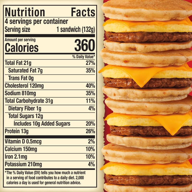 Jimmy Dean Maple Griddle Cake Sandwiches, 18.8 Oz