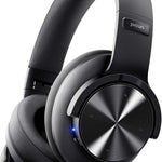 Picun B8 Bluetooth Headphones, 120H Playtime Headphone Wireless Bluetooth with 3 EQ Modes, Low Latency, Hands-Free Calls, Over Ear Headphones for Travel Home Office Cellphone PC Black