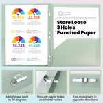 GNL Plastic Folders with Pockets and Prong, Pack of 5, Muted Pastel Colors, Heavy Duty 2 Pocket File Folders Letter Size, Folders with Prongs for School, Home, and Office
