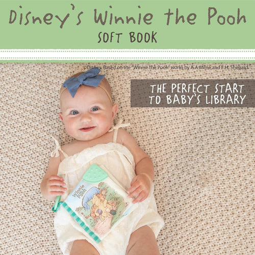 Winnie The Pooh Soft Book for Kids with On The Go Clip, 5 Inches, BPA Free