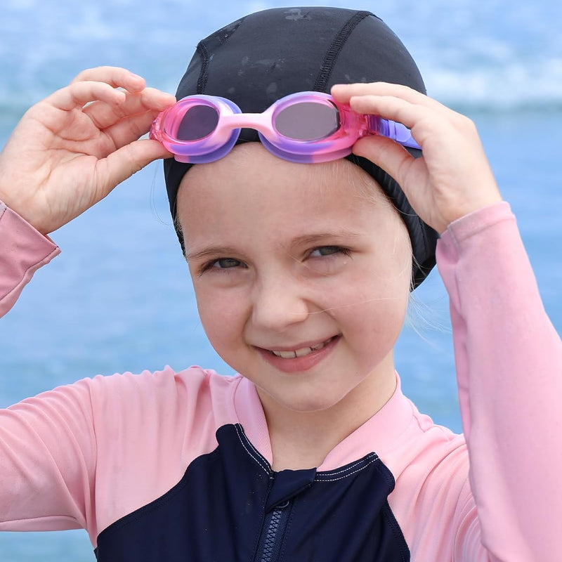 findway Kids Swim Goggles, Kids Swimming Goggles Anti-fog No Leaking Girls Boys for Age 3-12