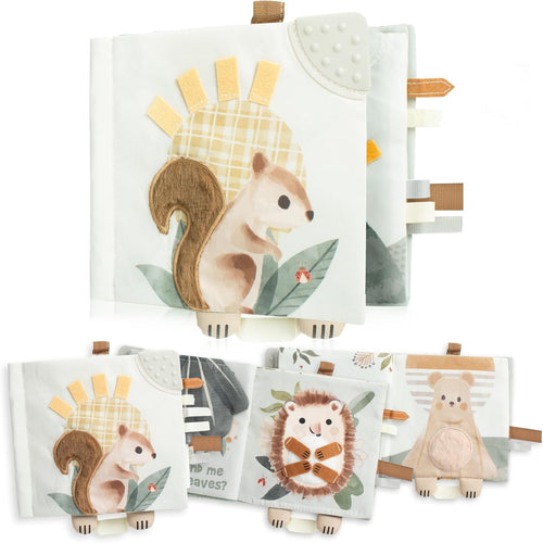 ZICOTO Soft Baby Book with Touch and Feel Pages: Sensory Exploration for Infants 0-18 Months