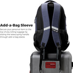 Swissdigital Design Laptop Backpack with USB Charging Port, Travel Backpack Fits 15.6 inches Computer, 31L College School Backpack for Men, Blue/Black | SD803-12