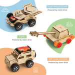Yutin STEM Kits for Kids Age 8-10 10-12, 6 Set Wood Building Projects Crafts Science Model Car Kits for Kids Age 8-12, Wooden 3D Puzzles, STEM Toys for Boys 8 9 10 12 13 Year Old Birthday Gifts
