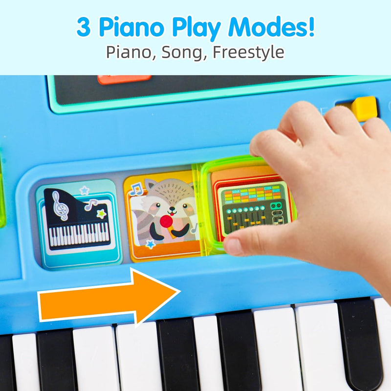 Baby DJ Table Musical Piano Toys for Toddlers Boys Girls with Music & Light | Baby Activity Table Toddler Learning Educational Music Instruments Infant Toy for Boy First Birthday Gifts