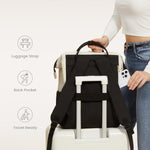 LOVEVOOK Laptop Backpack for Women, 15.6 Inch Work Business Backpacks Purse With Large Capacity, Waterproof Nurse Bag College Bookbag for School, Waterproof Casual Daypack for Travel