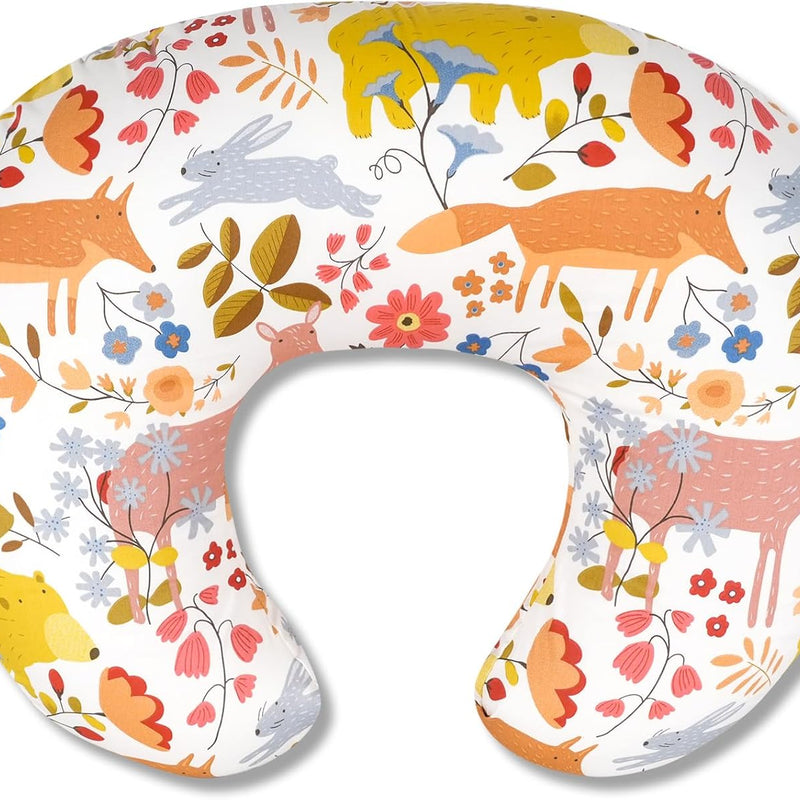 x-vesolje Nursing Pillow, Breastfeeding Pillow with Removable Cover, Ergonomic Breast Feeding Pillow, Baby Feeding Support Pillow for Mom Easier Breastfeeding- Original Size/Leaves