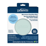 Dr. Brown's Microwave Steam Sterilizer Bag for Baby Bottles, Breast Pump Parts & Other Toddler Accessories, 100% Silicone, Reusable Sterilizing Bag