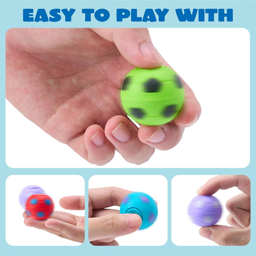 JOYIN 36 Pack Soccer Fidget Spinners for Kids, Compact and Portable Stress Relief Toys
