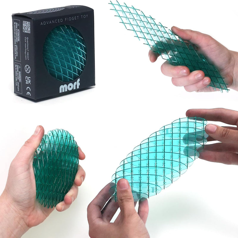 Morf Fidget Worm Toy - Flexible 3D Sensory Slug Figgy Toy for Kids, Teens, and Adults – Stretchy, Quiet, Stress and Anxiety Relief, Focus - For Play, School, Work Gifts, Great For Classroom and Office