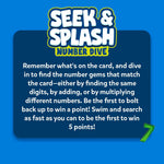 Skillmatics – Seek & Splash, Pool Dive Toys for Kids, Search & Find Game | Swimming Pool Number Dive Toy, Summer Fun & Gift for Boys & Girls Ages 6, 7, 8, 9, 10, 11 & Up, Includes 50 Colorful Gems