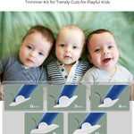 Quiet Baby Hair Clippers for 0–12Y with Hair Cutting Kit | 2-Mode Suitable for Infant Toddler & Kids, Rechargeable & Cordless, Upgraded Battery Capacity, Waterproof