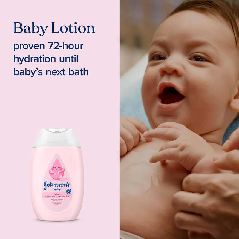 Johnson's Baby First Touch Baby Essentials Gift Set with Body Wash & Shampoo, Body Lotion, & Zinc Oxide Diaper Rash Paste for Baby's Delicate Skin, Hypoallergenic, No Added Parabens or Dyes, 3 Items