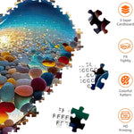 1000-piece adult jigsaw puzzle with love pebbles beach theme