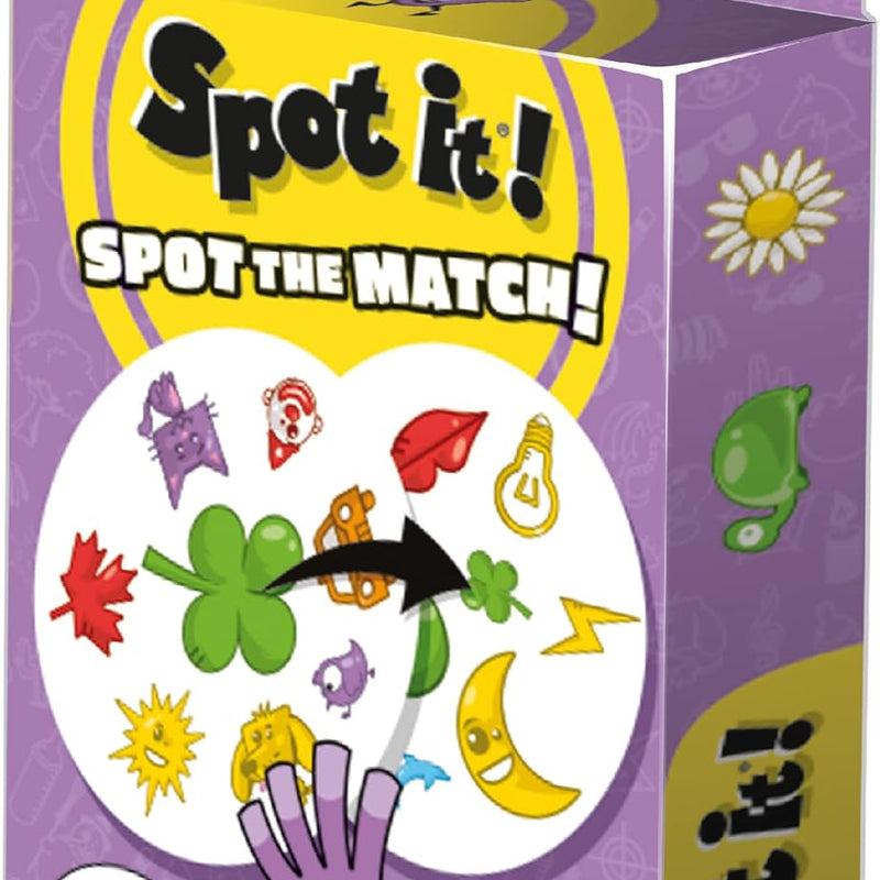 Asmodee Spot It! Classic Card Game 5-in-1 Pocket Eco Edition for quick reflexes and family fun