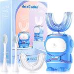RexCodar Ultrasonic Kids Electric Toothbrush, IPX7 Waterproof, 5 Modes, Cartoon Astronaut, 60S Timer