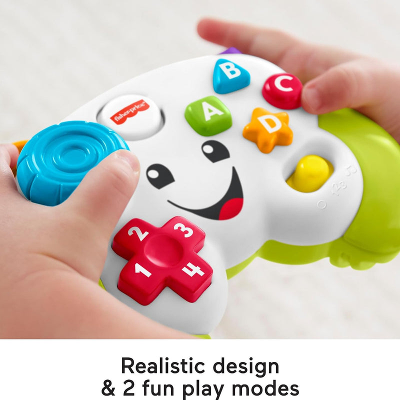 Fisher-Price Baby & Toddler Toy Laugh & Learn Game Controller, Green, Musical Learning Activity for Pretend Play Infants Ages 6+ Months