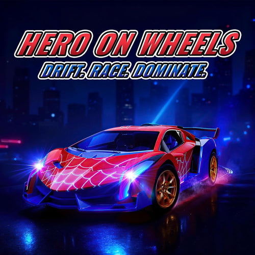 ZIROKAY Spider Remote Control Car - Multicolor Flashing Headlights, Drift RC Cars