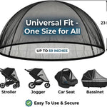 2 Pack Universal Baby Mosquito Net Cover for Stroller Car Seat Bassinet Infant Bug Mesh Netting Screen Crib Carrier Carriage