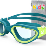 ZIONOR Kids Swim Goggles, G1MINI SE Ages 6-14 No Leak Anti-Fog | Soft silicone fit, Easy-adjust strap. Wide clear vision, UV protection