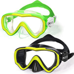 Water Space Kids Swimming Goggles Swim Mask with Nose Cover for Kids Youth 3-15, Anti-Shattered Lens UV Protection No-leak
