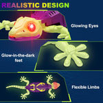 Glow in the Dark RC Wall Climbing Gecko Robot, Remote Control, Ages 5-8, Kids Birthday Gifts
