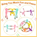 Laleay 6pcs Magnetic Toy Set for Kids, Teens, and Adults with Strong Magnets and Expressive Figures