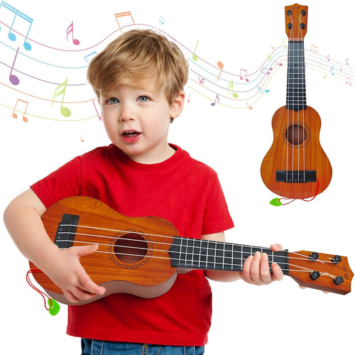 Kids Toy Ukulele Guitar,17 Inch Classical Guitar Musical Toy,4 Strings Guitar Ukulele Educational Learning Toy for Toddlers and Preschoolers