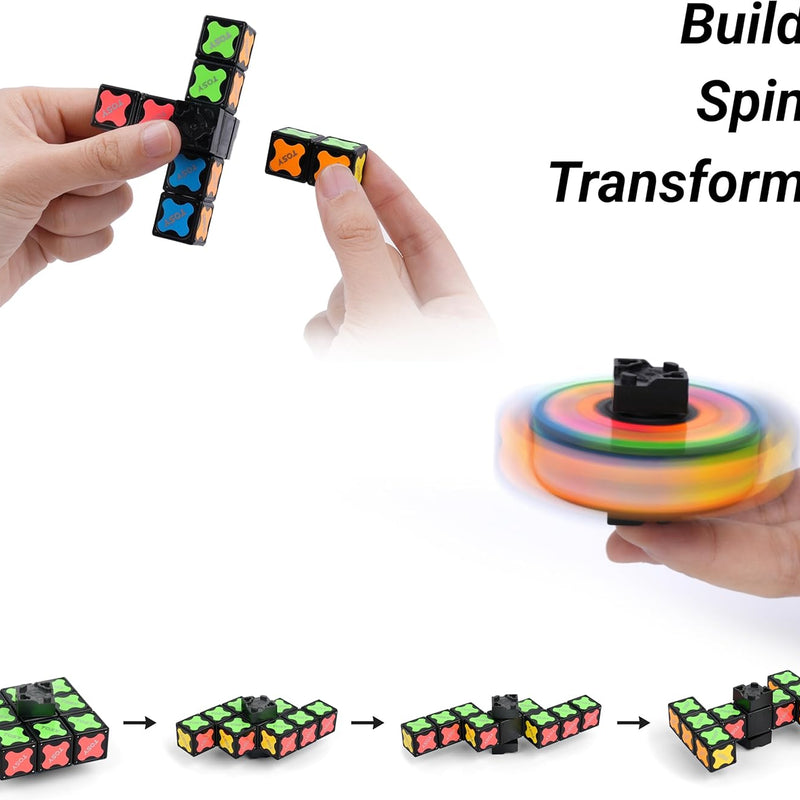 TOSY Magnet Fidget Spinner Mini, 8 Blocks, 3 in 1 Toy: Transformable Fidget Spinner, Infinity Cube, Puzzle Cube