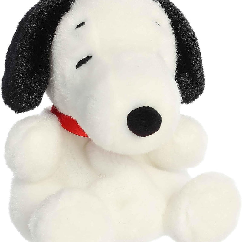 Aurora® Adorable Peanuts® Palm Pals™ Snoopy Stuffed Animal - Officially Licensed Toys for All Snoopy Fans - Nostalgic Gift for Adults and Birthday Celebrations - White 5 Inches