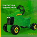John Deere sit 'n scoot tractor for kids 18 months and up, green, 3-wheel ride on toy