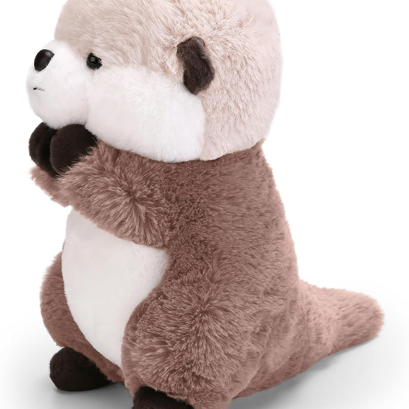 Riuhot Cute Otter Plush Soft Plushie Toy Stuffed Animal Birthday Gift for Kids Children Girls Boys 9.8 Inch Sea Otter Stuffed Animals