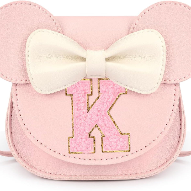 Toddler Purse for Girls Age 3-8, Pink Letter K Toy Birthday Gift | Crossbody bag toys for baby - Princess Wallet Gifts 1 2 3 4 5 6 7 8 Year Old Easter and Christmas Basket Stuffers